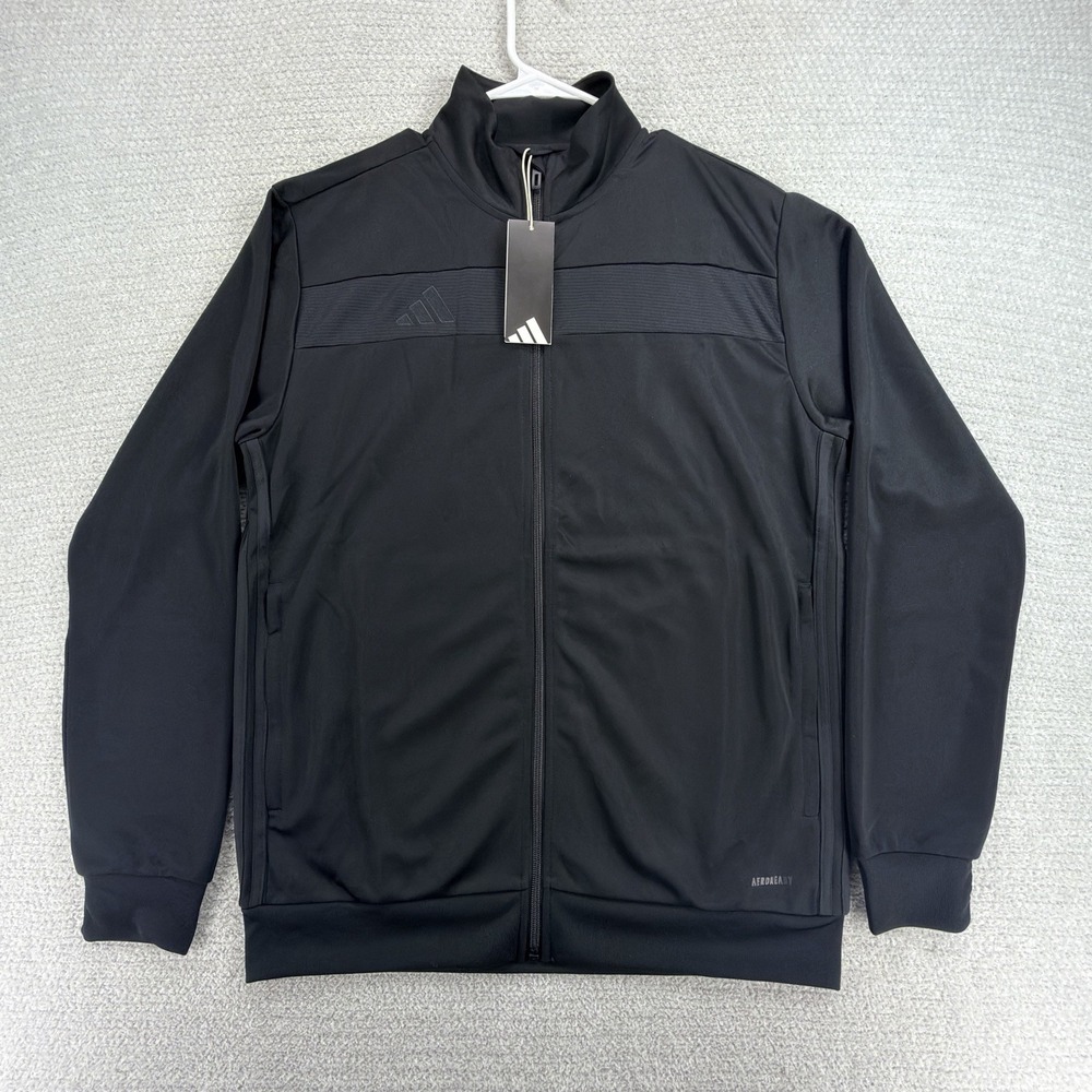 NWT adidas Tiro 25 Essentials Track Jacket Men's Medium Black AEROREADY JW0558